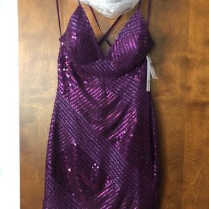 Silk and Sequin Cocktail Dress